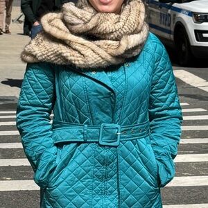 Luxurious Real Mink Knitted Fur Infinity Scarf NWT